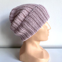 LAURIN Mütze aus Alpaka 100% Alpaka 3112 Rosa mit einem Hauch Beige