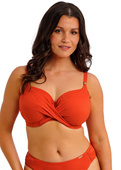 Biustonosz kąpielowy Fantasie Swim OTTAWA FS6355PUM Uw Wrap Front Full Cup Bikini Top Spiced Pumpkin
