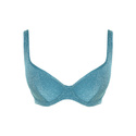 Stanik bikini z fiszbiną Panache Swim SPARKLE SW1754B BILLIE Plunge Bikini Top Sparkle Teal