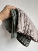 HELLI – czapka zimowa damska beanie z wełny baby merino 23 Jasny Beż