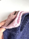 CHMURKA Damen-Beanie-Mütze aus Alpaka 29 Violett