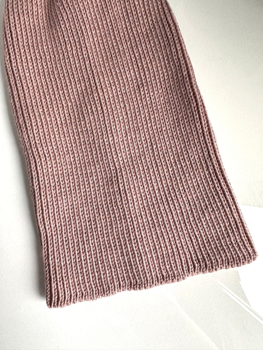 VARELLA Beanie-Mütze aus 100% Baby-Merinowolle 49 Pustynna Róża