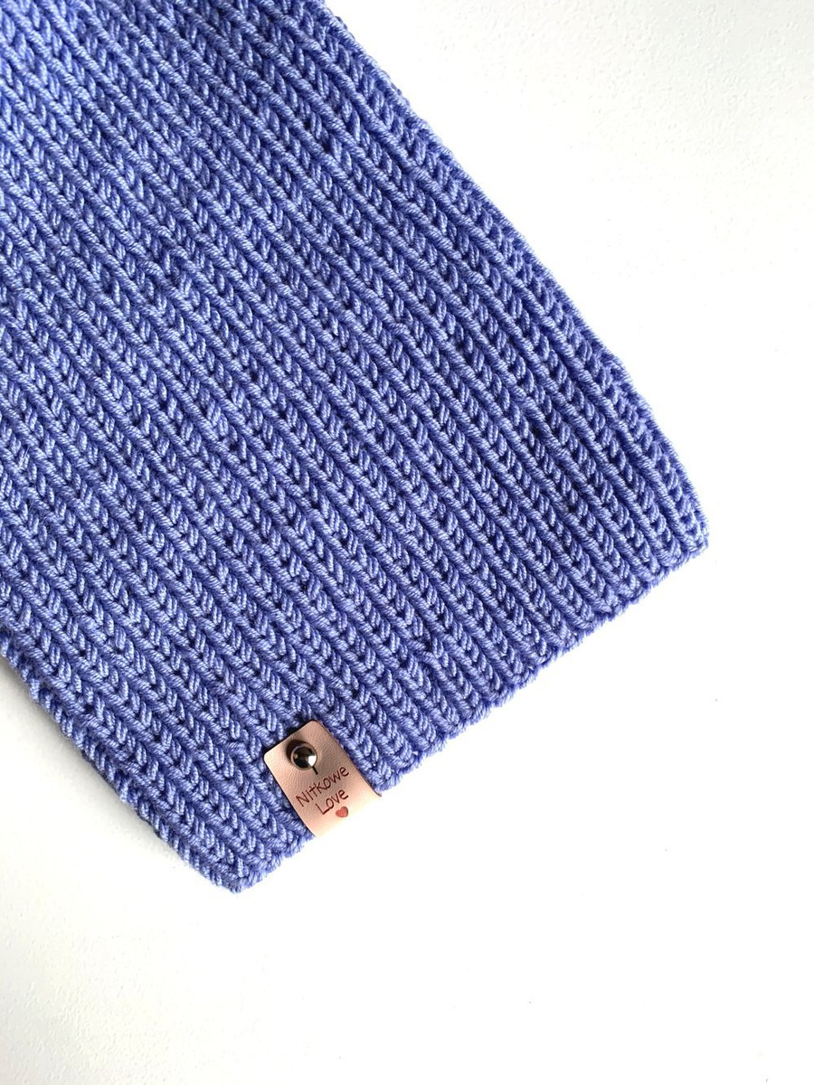 NANA – czapka beanie z wełny baby merino 25 Lawenda