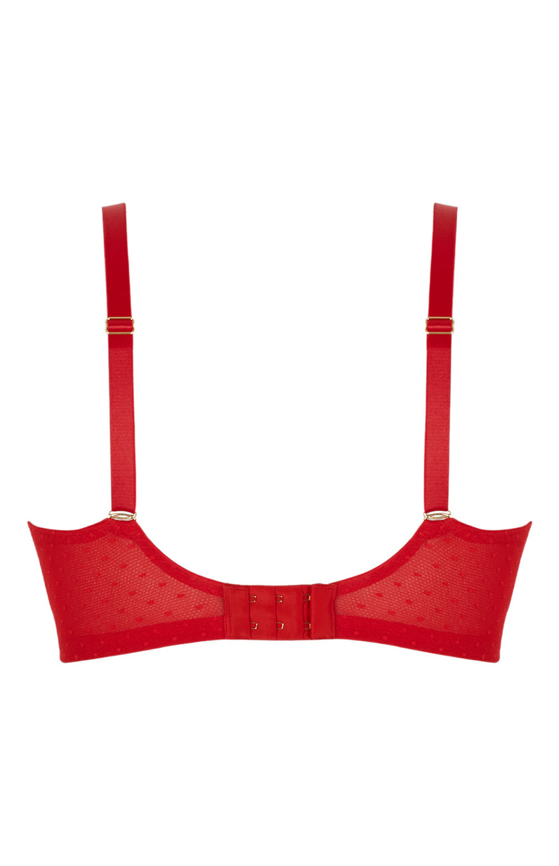 Biustonosz Panache HEIDI 11306 High Apex Plunge Bra Ruby Red
