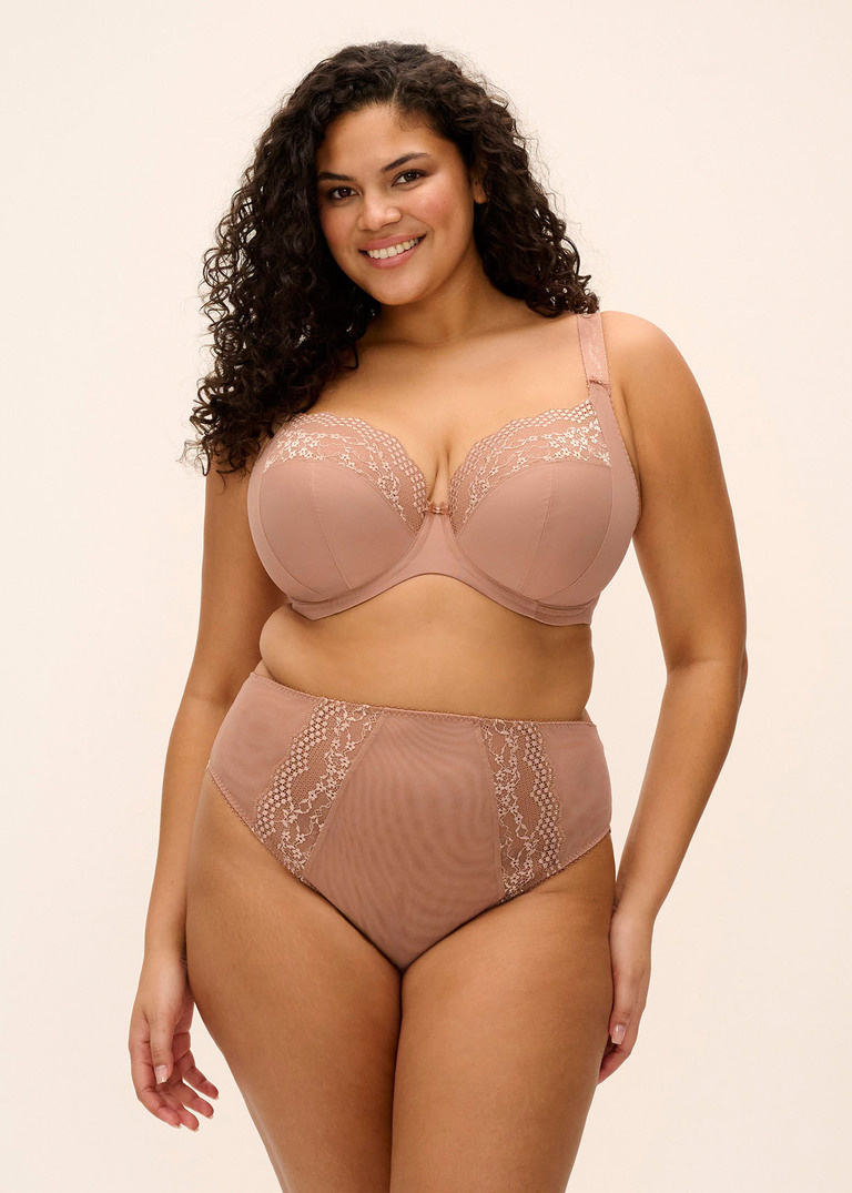 Biustonosz Elomi LUCIE EL4490MOA Uw Plunge Bra - Stretch Mocha