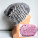 MAREN Turn-Up Beanie 100% Cashmere 719 Nitkowe Love