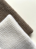 HELEN Turn-Up Beanie 100% Alpaca 101 White