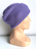 VARELLA – czapka beanie z wełny merino 100% Baby Merino 14 fioletowy, jesienno-zimowa