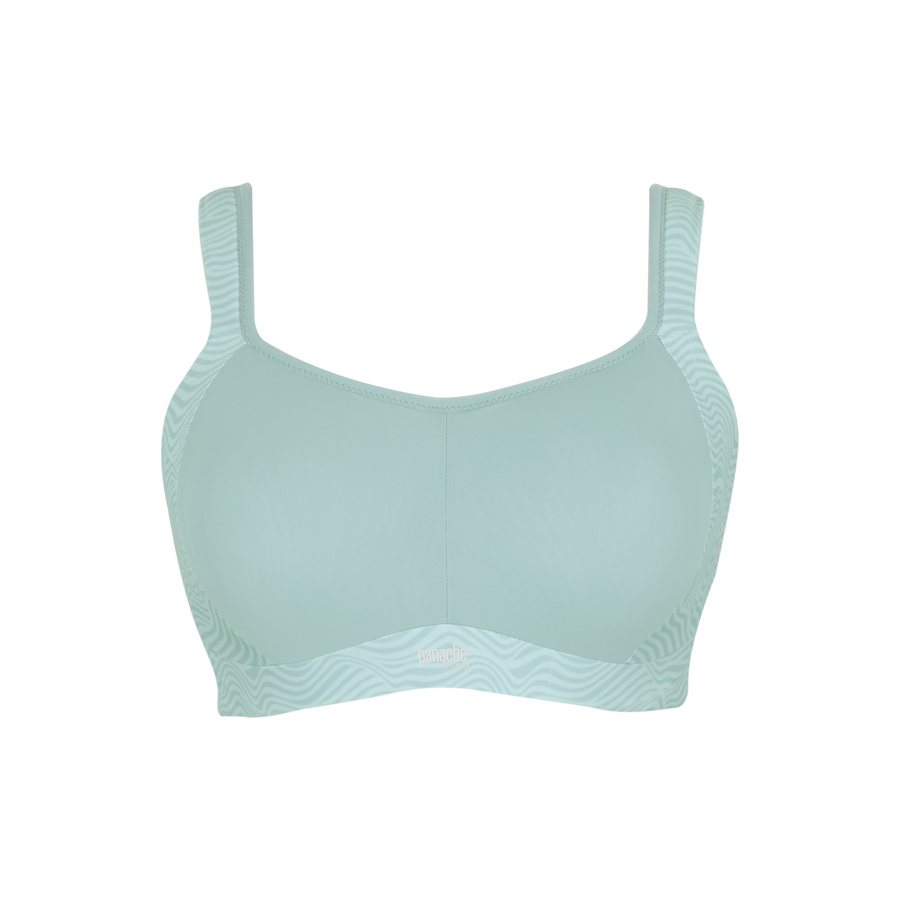 Biustonosz sportowy Panache Sport POWER 5021M Wired Sports Bra Aqua Haze/Wave Print
