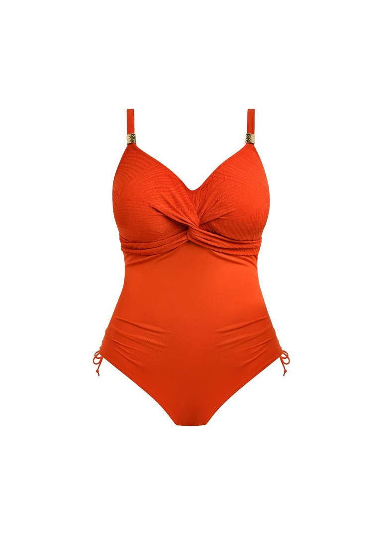 Strój kąpielowy Fantasie Swim OTTAWA FS6360PUM Uw Twist Front Swimsuit With Adjustable Leg Spiced Pumpkin