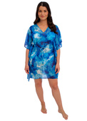 Tunika sukienka plażowa Fantasie Swim SAUNTON SANDS FS506094DAZ Kaftan Dazzling Blue