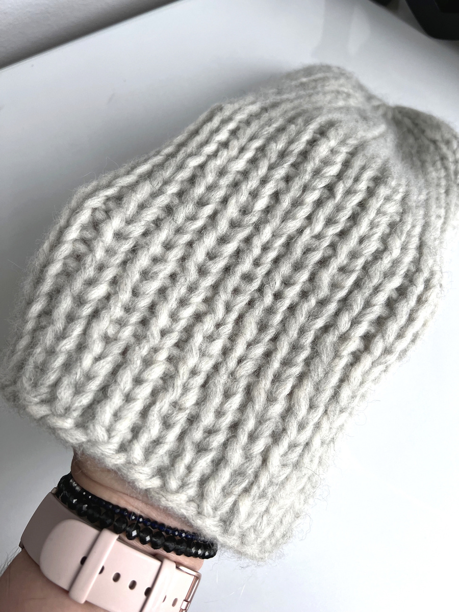 Ręcznie robiona czapka damska SASHA Alpaka z Bawełną 03 jasny szary