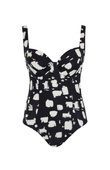 Strój kąpielowy jednoczęściowy Panache BLACK SAND SW1720 Paloma Balcony Swimsuit Black Sand Print