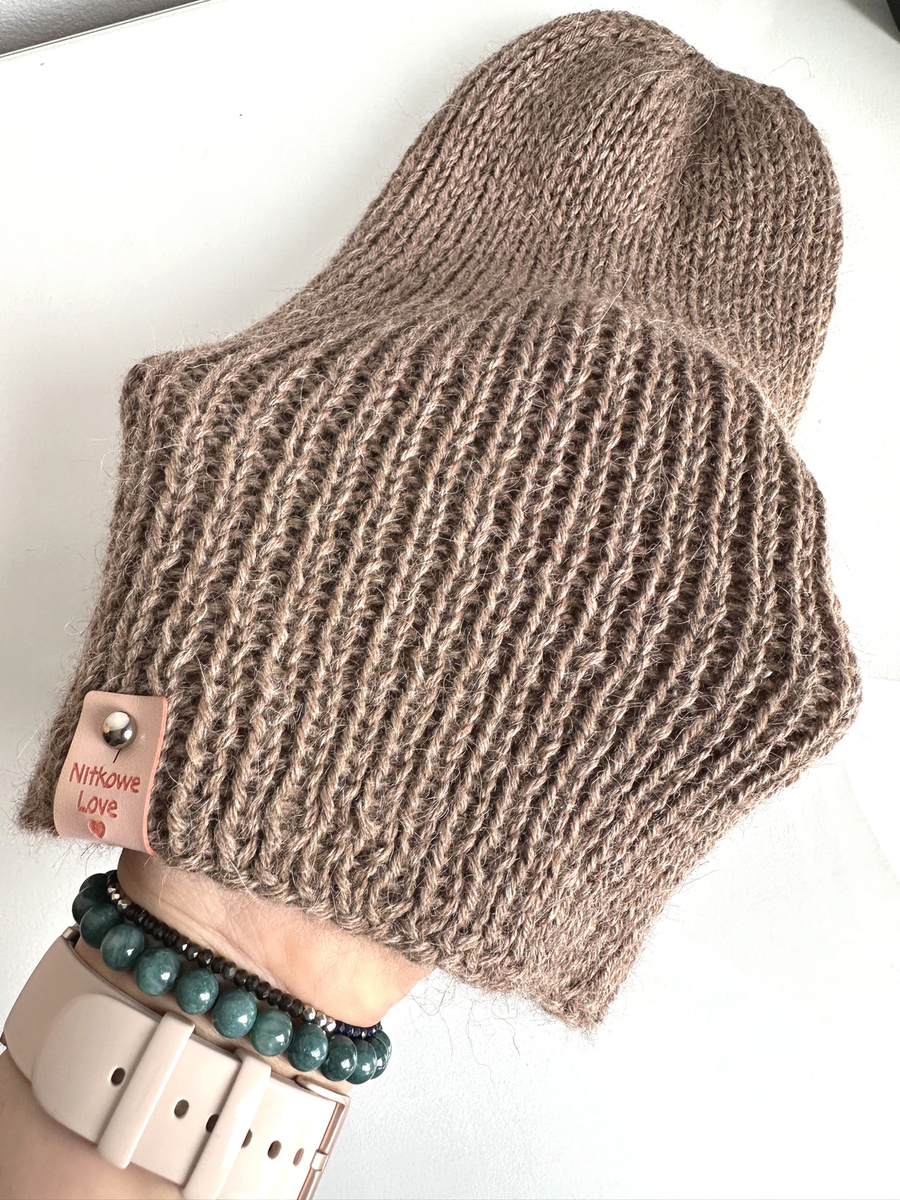 KIARA Alpaca Beanie 100% 618 Nugat Beige
