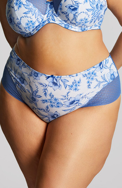Figi Sculptresse by Panache BLISS 10682 Deep Brief Blue Floral