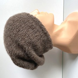 CHMURKA Beanie-Mütze aus Alpaka 05 Braun