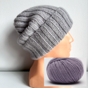 MARLA Turn-Up Beanie 100% Cashmere 710 Fuji Nitkowe Love
