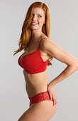 Biustonosz Panache ENVY 7286A Plunge Bra Poppy Red