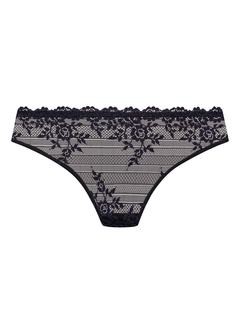 Figi Wacoal EMBRACE LACE WA064391003 Bikini Black/night Sky