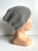 KIARA Alpaca Beanie 100% 501 Light Grey