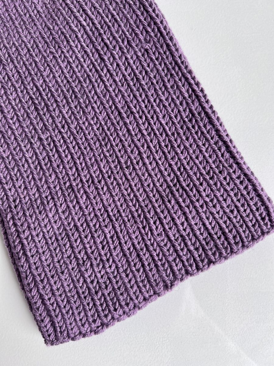 NANA – czapka beanie z wełny baby merino 40 Ametyst
