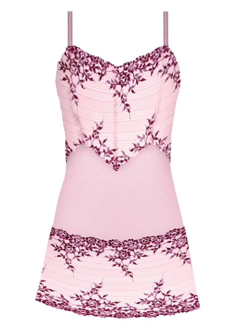 Koszulka nocna Wacoal EMBRACE LACE WA814191595 Chemise Keepsake Lilac/multi