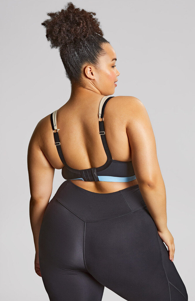 Biustonosz sportowy Sculptresse by Panache UPBEAT 9442 Wired Sports Bra Black/Chalk