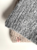 WATA CUKROWA Women's Alpaca and Merino Wool Beanie 04 Grey