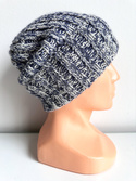LAURIN Turn-Up Alpaca Beanie 4305/100 Ciemny Indygo
