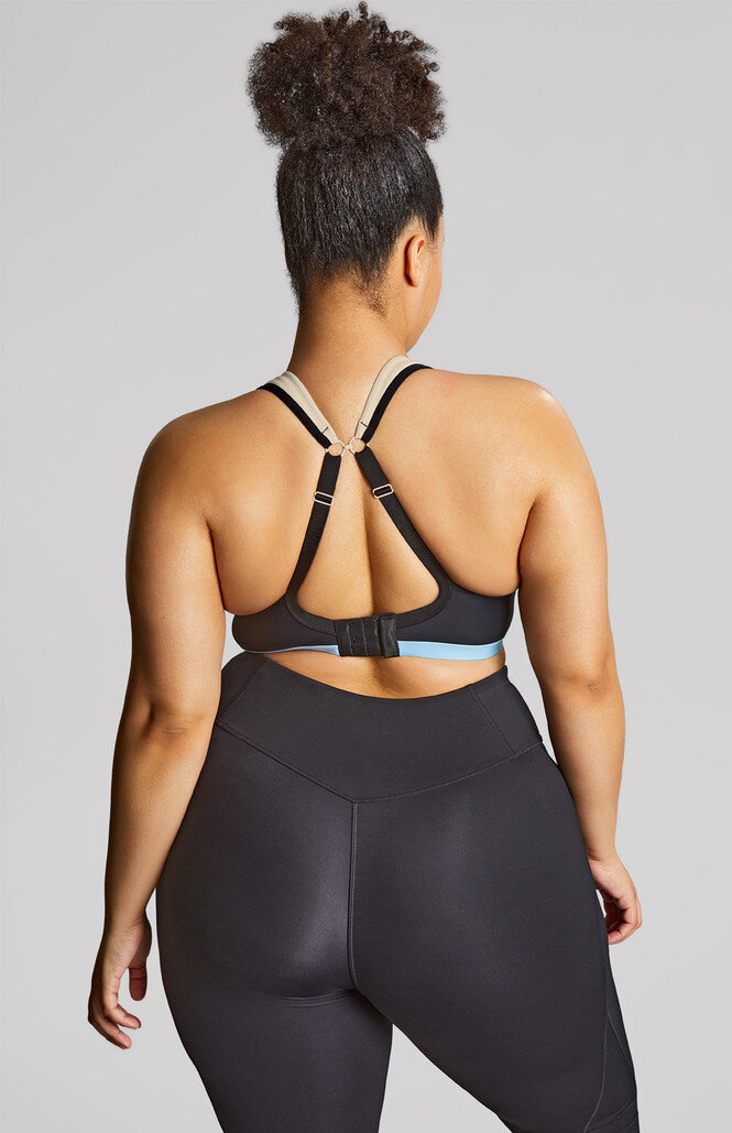 Biustonosz sportowy Sculptresse by Panache UPBEAT 9442 Wired Sports Bra Black/Chalk