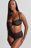 Biustonosz Panache ALLURE DEMI 10761 Balcony Bra Black/Latte