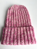 LAURIN Turn-Up Beanie 100% Alpaca 9034/100 Płatek Róży