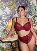 Biustonosz Elomi TIERNIE EL303334TIB Uw Plunge Bra - Stretch Tibetan Red