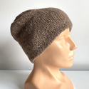 Ręcznie robiona Czapka hand made Tweed RONIA 05 Grizzly