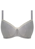 Biustonosz z modalem FREYA FLIRT AA403315GYL Uw Padded Half Cup Bra Grey Marl