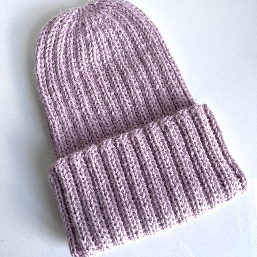 LAURIN Alpaca Beanie 100% Alpaca 3112 Pink with a Hint of Beige