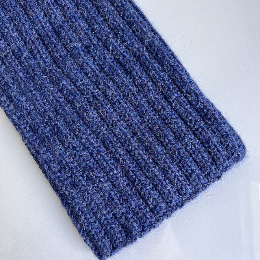 LAURIN – czapka z alpaki 100% damska beanie 6360 Nocne niebo zimowa