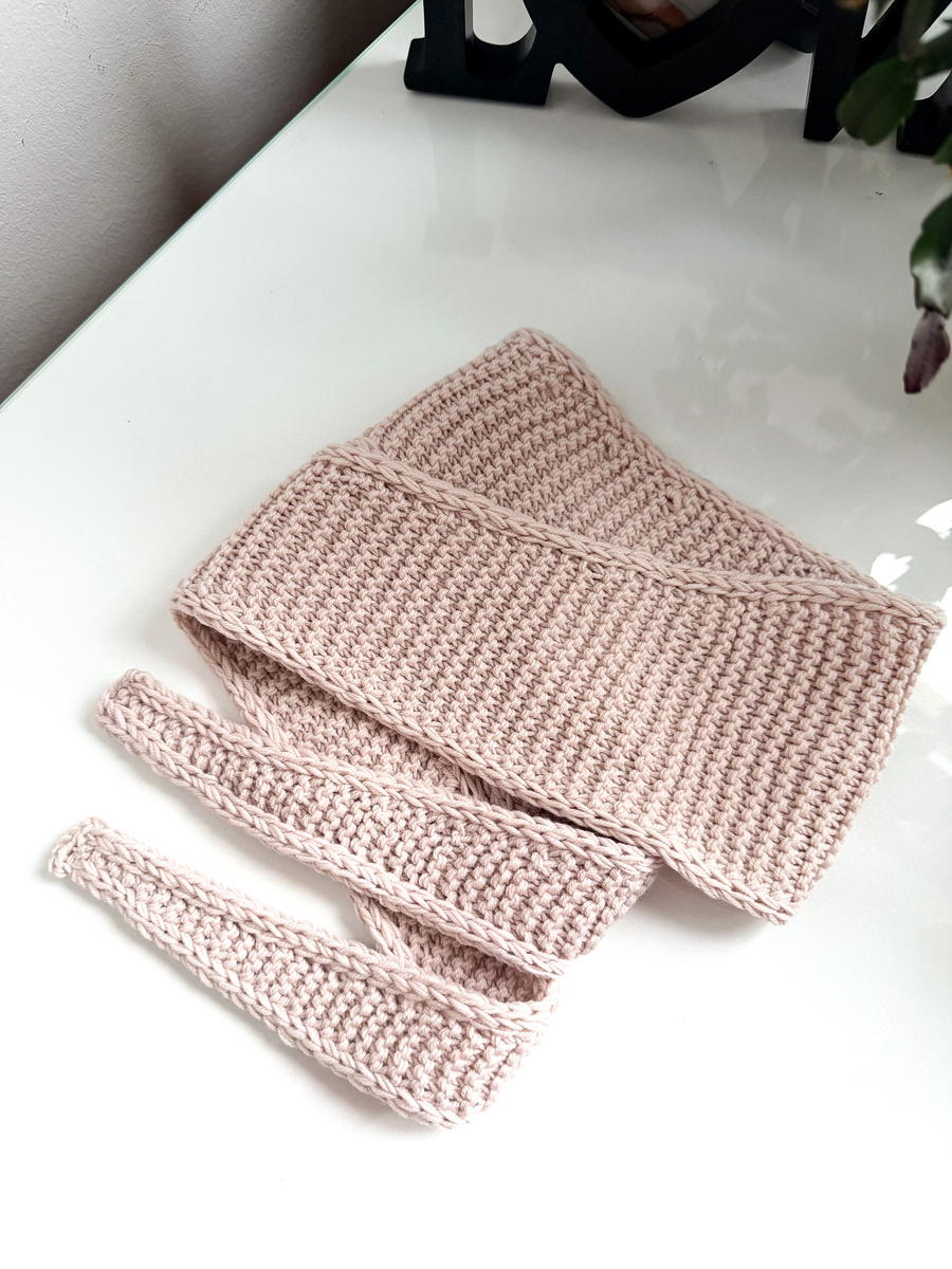 Słodki szalik, apaszka baby merino Nitkowe Love 59 Pszeniczny