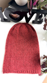 CHMURKA Handmade Alpaca Beanie 57 Burgundy