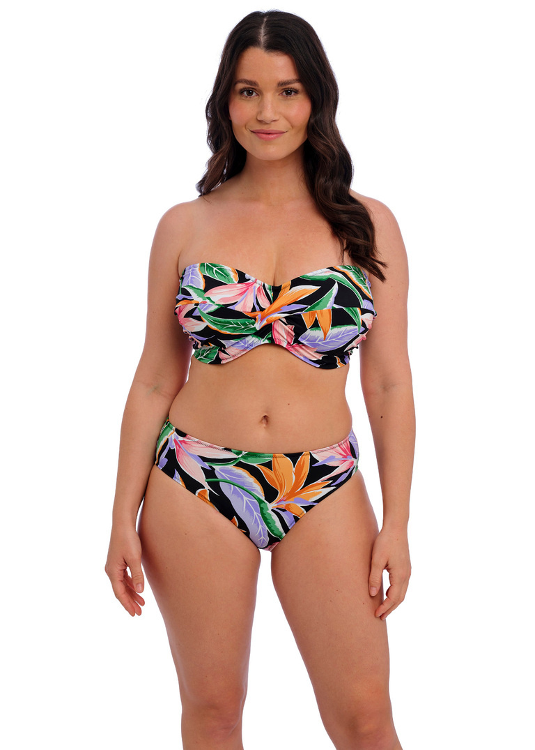 Figi kąpielowe Fantasie Swim MYKONOS COVE FS505972BLK Mid Rise Bikini Brief Black