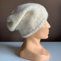 CHMURKA Beanie-Mütze aus Alpaka 01 Ecru