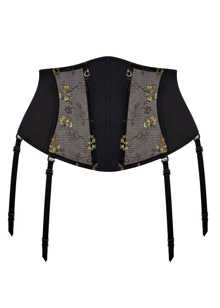 Pas do pończoch Elomi LYRIANA EL303791JET Suspender Jet