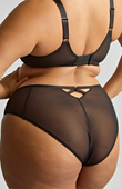 Figi Sculptresse by Panache ELLA 11204 High Leg Brief Black Sequin