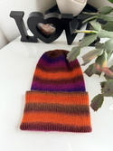 VARELLA – czapka beanie wywijana z wełny 2903 żółta fioletowa brązowa, jesienno-zimowa, damska / męska / dziecięca