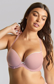 Biustonosz Cleo Panache FAITH 10666C Moulded Plunge Bra Mauve Pink