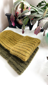 MARGARET Handmade Beanie Alpaca Mohair and Silk 7895 Dark Green