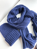 LAURIN Turn-Up Beanie 100% Alpaca 5575 Navy