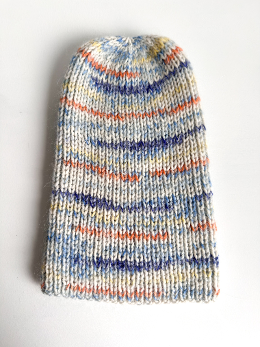 Handmade Czapka damska AUREA 100% Baby Merino plus moher i jedwab 03/29 Wanilia