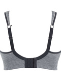 Biustonosz sportowy z fiszbiną i miękką miseczką Sculptresse Panache Sport ACTIVATE 9441 Sports Balconnet Charcoal Marl