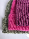 HELLI – czapka zimowa damska z wełny merino 100% Baby Merino 34 Wrzos beanie